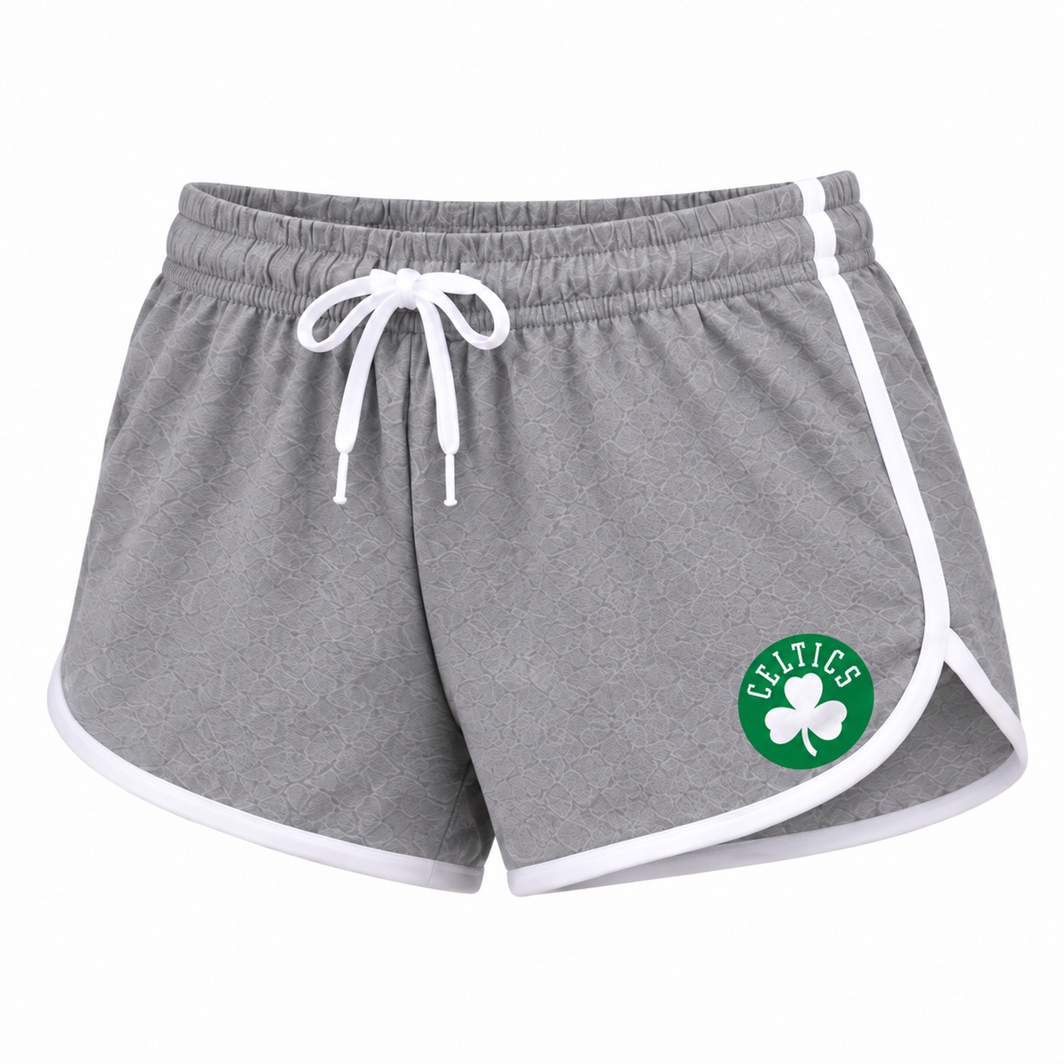 Boston Celtics women's booty shorts in gray