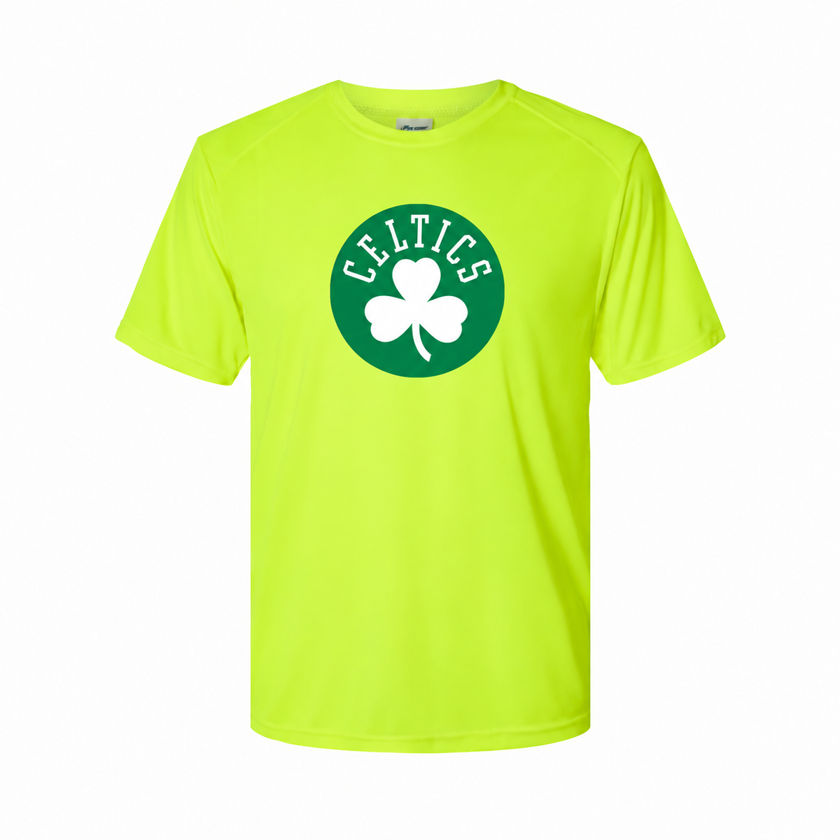 Boston Celtics youth polyester tee - Safety Green