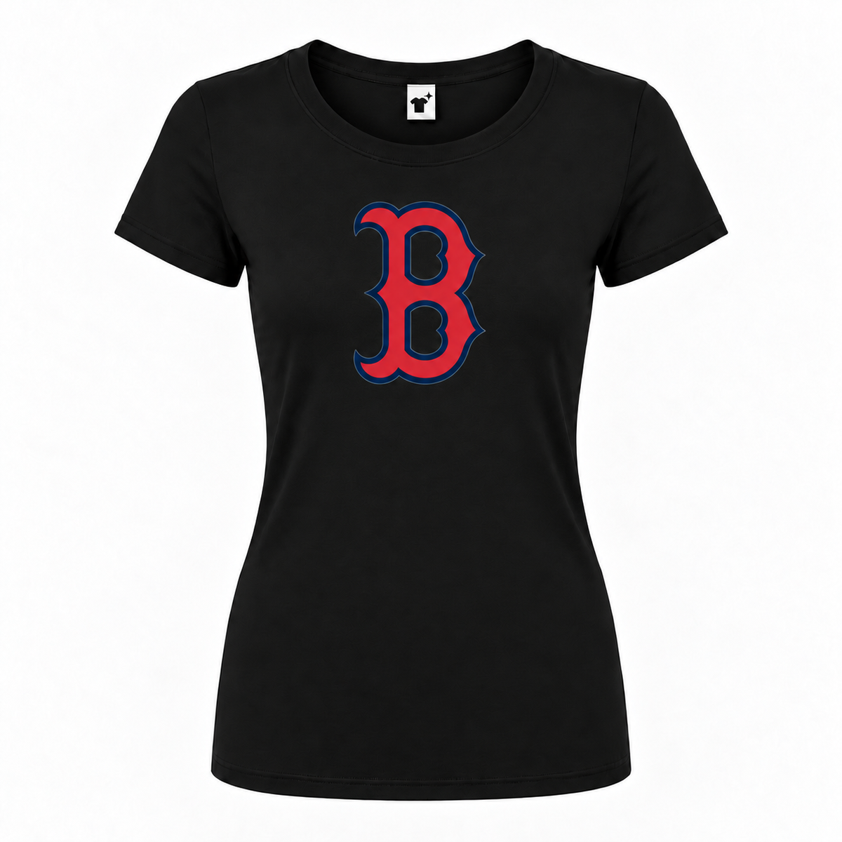 Women's Boston Red Sox Round Neck T-Shirt, black