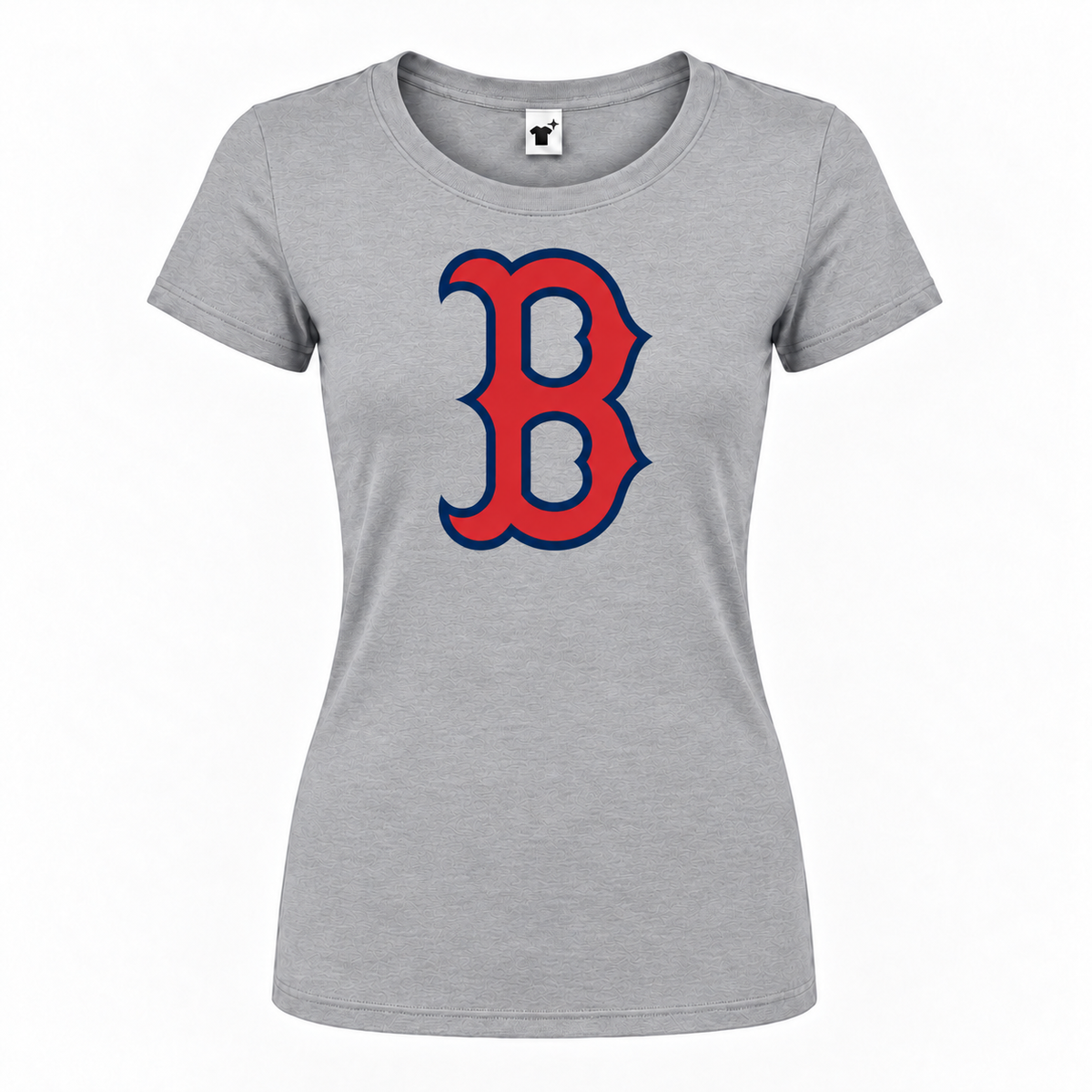 Women's Boston Red Sox Round Neck T-Shirt, gray