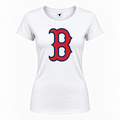 Women's Boston Red Sox Round Neck T-Shirt, white