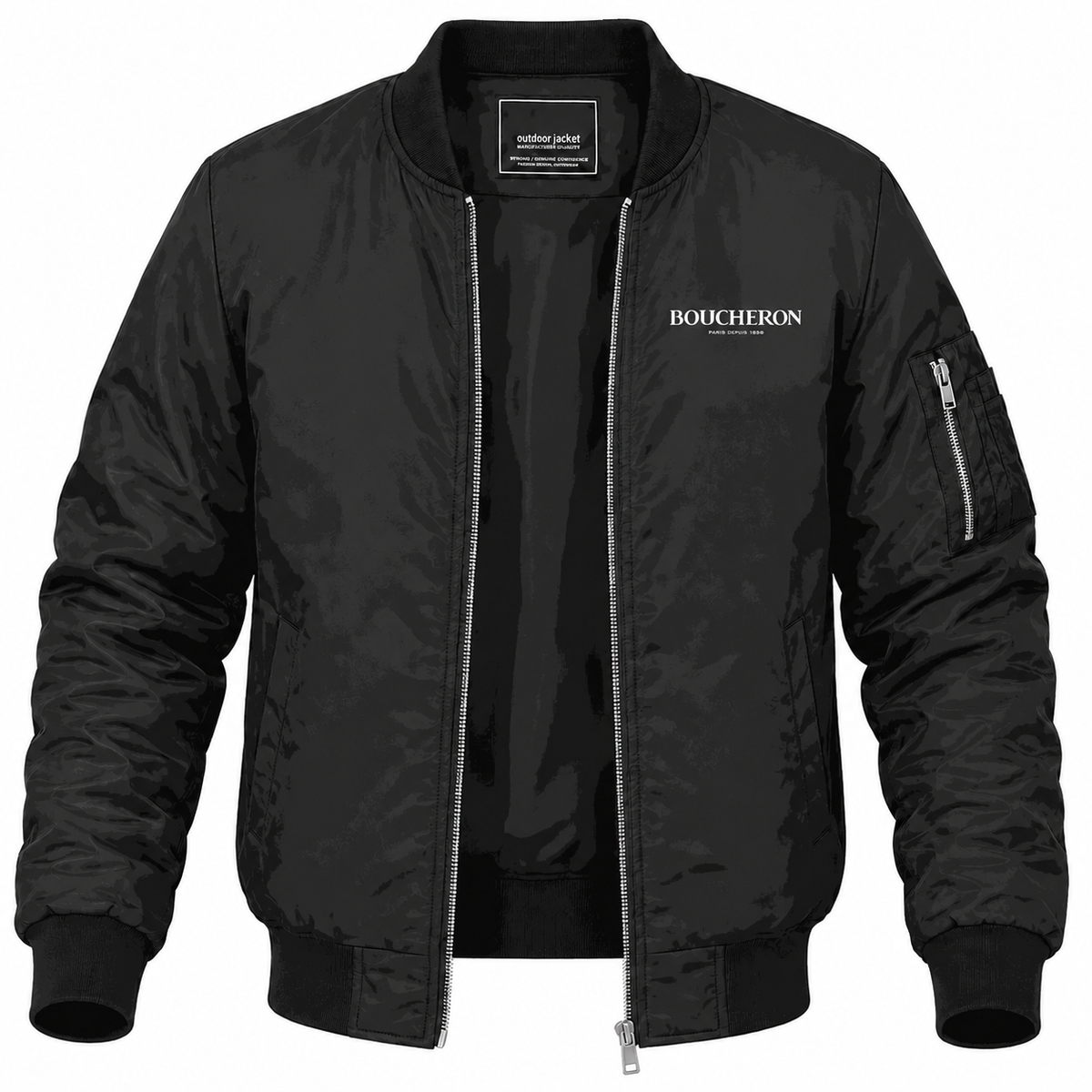 Men's Boucheron Lightweight Bomber Jacket - Black