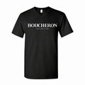 Boucheron Men's Cotton V-Neck T-Shirt - Black