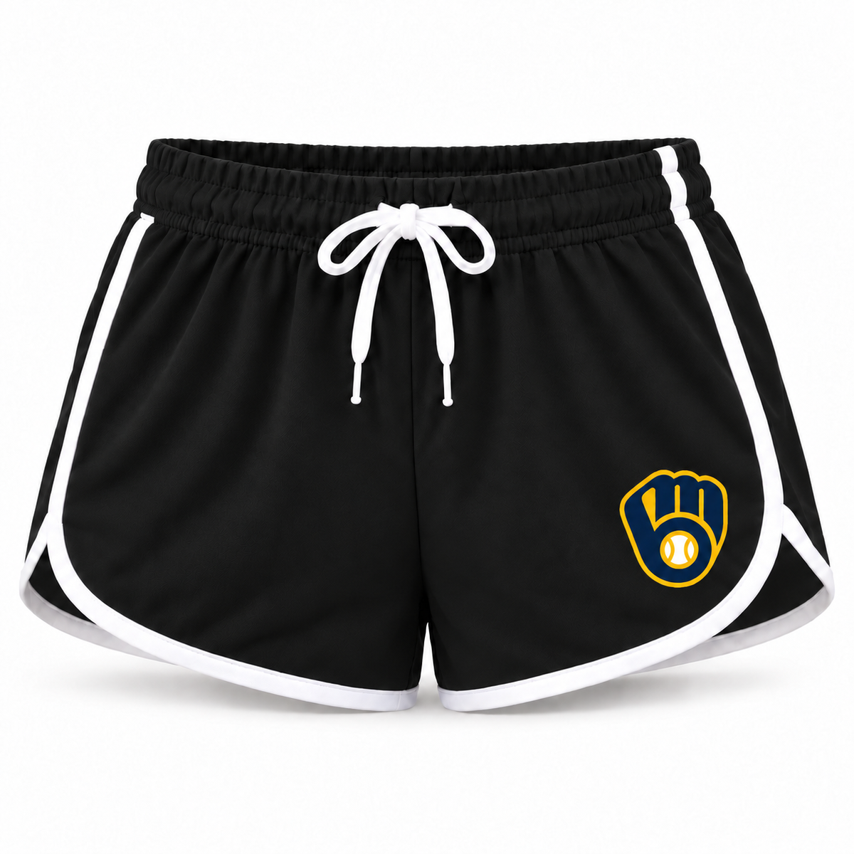 Women's Milwaukee Brewers Booty Shorts - Black