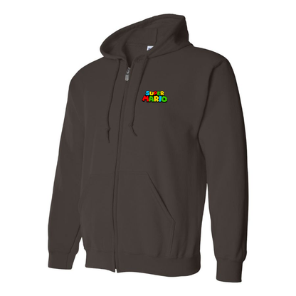 Men's Super Mario Zipper  Hoodie