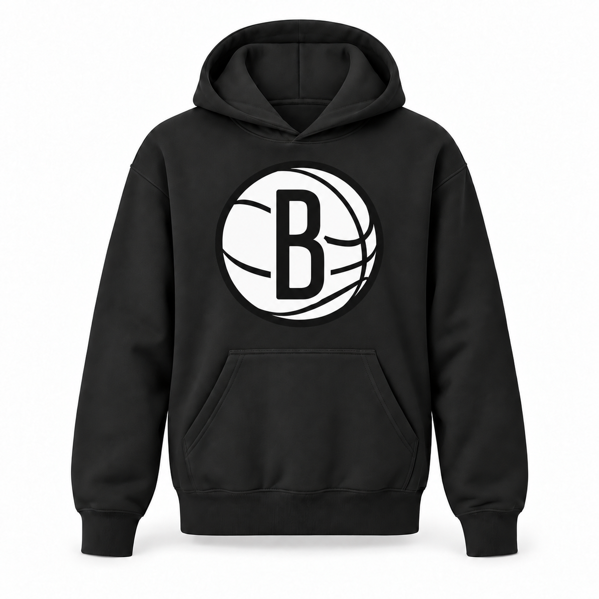 Brooklyn Nets youth pullover hoodie in Black