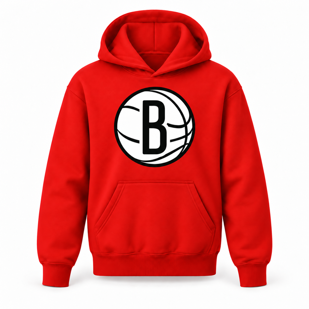 Brooklyn Nets youth pullover hoodie in Red