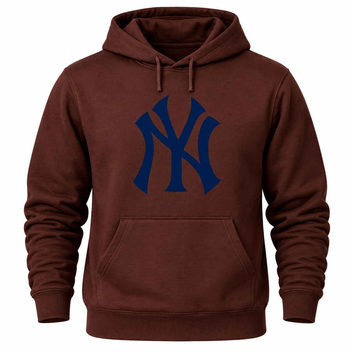 Brown New York Yankees pullover hoodie - front view