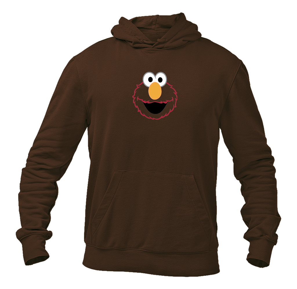 Men's Sesame Street Elmo Face Pullover  Hoodie
