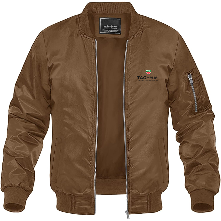 Men's TAG Heuer Lightweight Bomber Jacket Windbreaker Softshell Varsity Jacket Coat