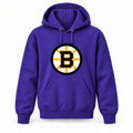 Youth Boston Bruins sale pullover hoodie in Purple, front design