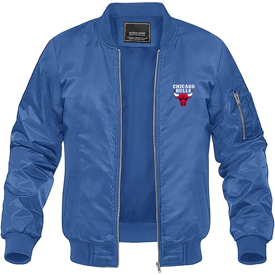 Men's Chicago Bulls Lightweight Bomber Jacket Windbreaker Softshell Varsity Jacket Coat – men's lightweight bomber jacket | TeesCustomize