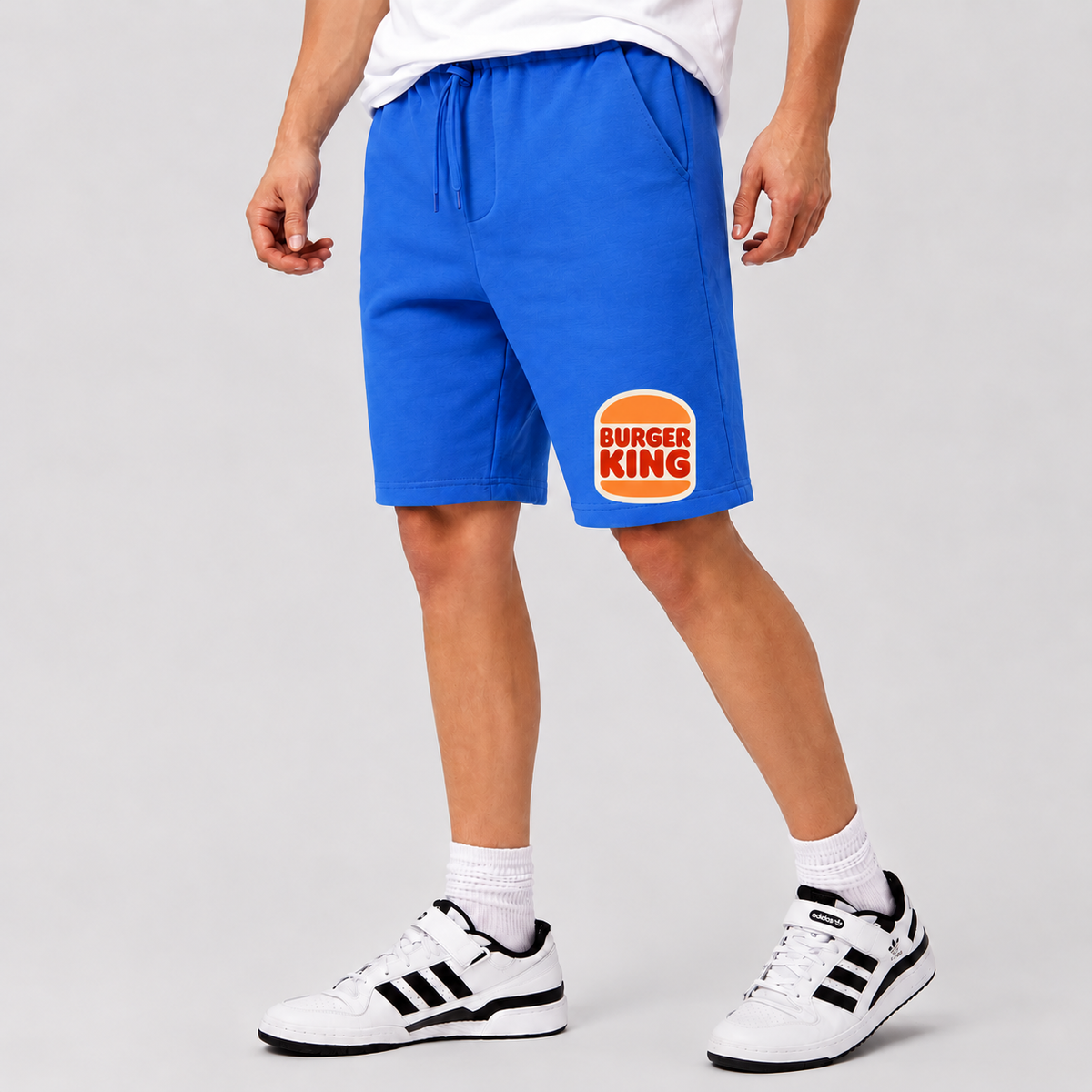 Burger King Cotton Shorts - Azure
