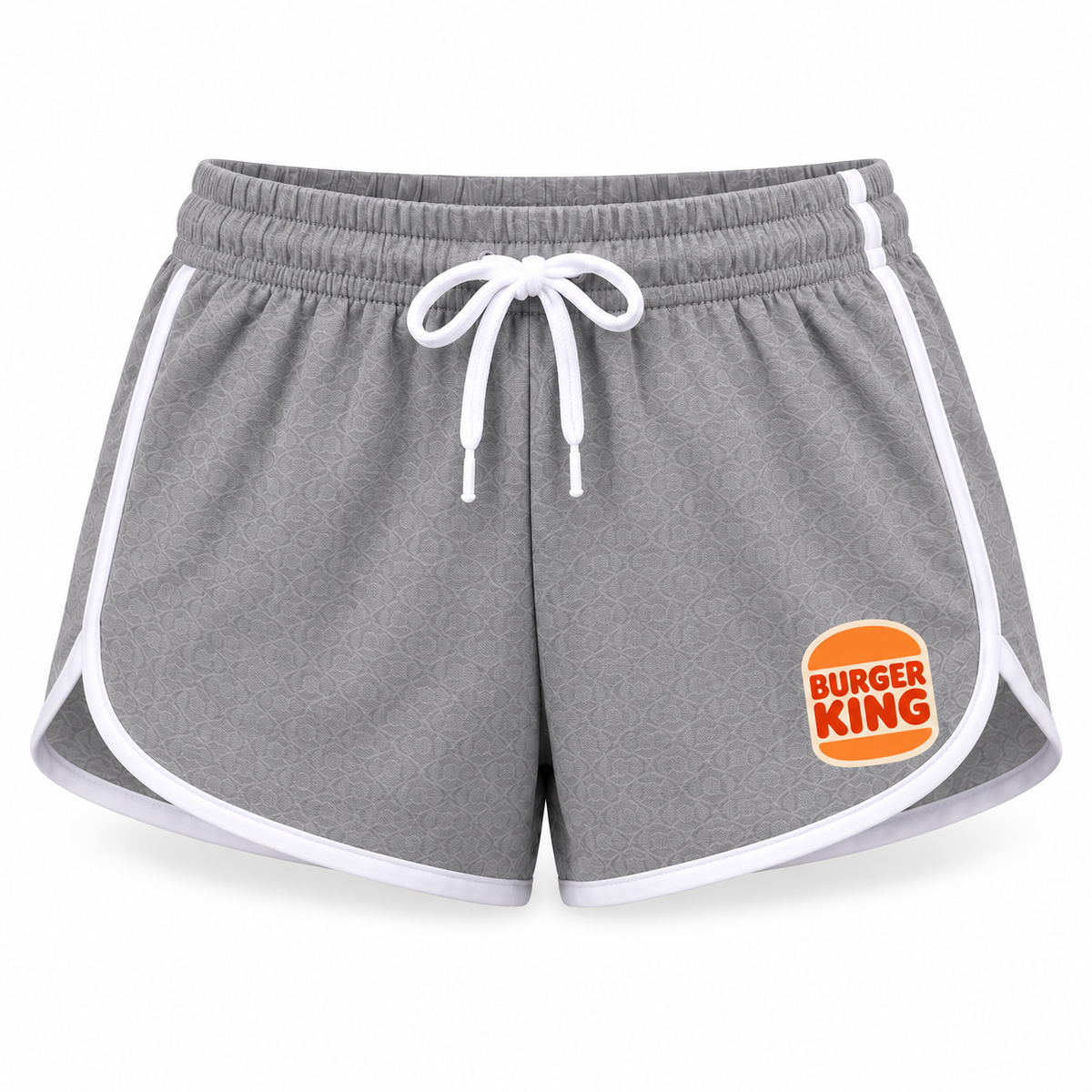 Women's Burger King Booty Shorts, Gray