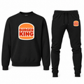 Men's Burger King sweatshirt and joggers set, Black