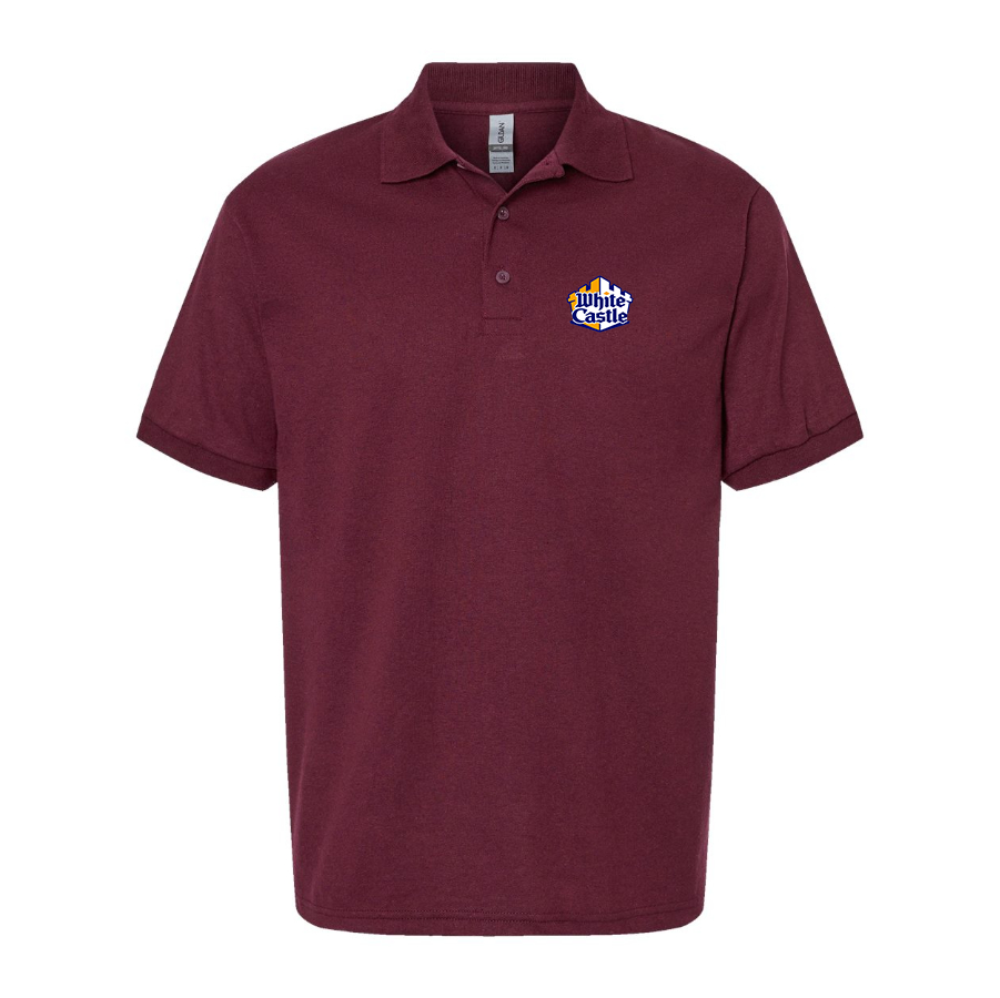 Men's White Castle Dry Blend Polo