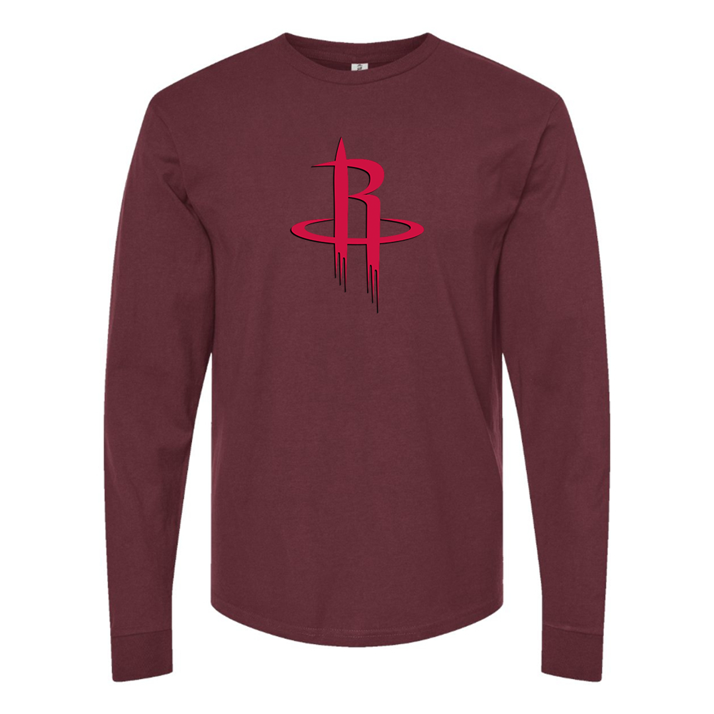 Men's Houston Rockets Long sleeves T-Shirt