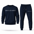 Men's Bvlgari crewneck sweatshirt and joggers set — Navy
