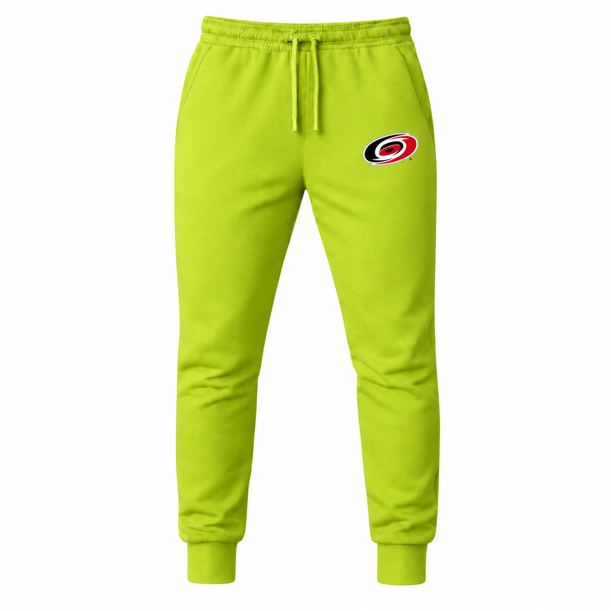 Men's Carolina Hurricanes joggers sweatpants, Lime Green