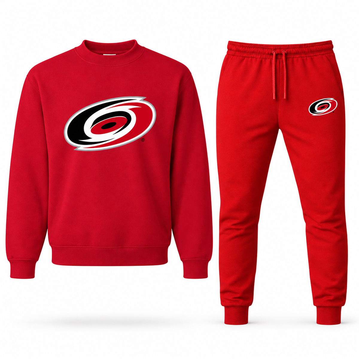 Men's Carolina Hurricanes sweatshirt and joggers set, Red