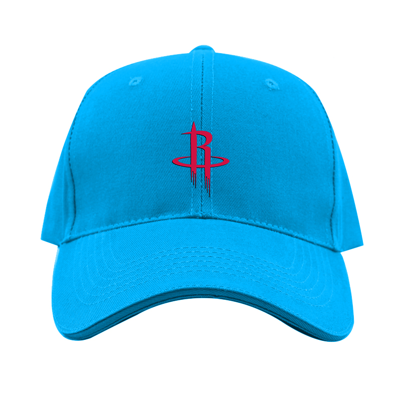 Houston Rockets Dad Baseball Cap Hat – Embroidered Fan Hat | TeesCustomize