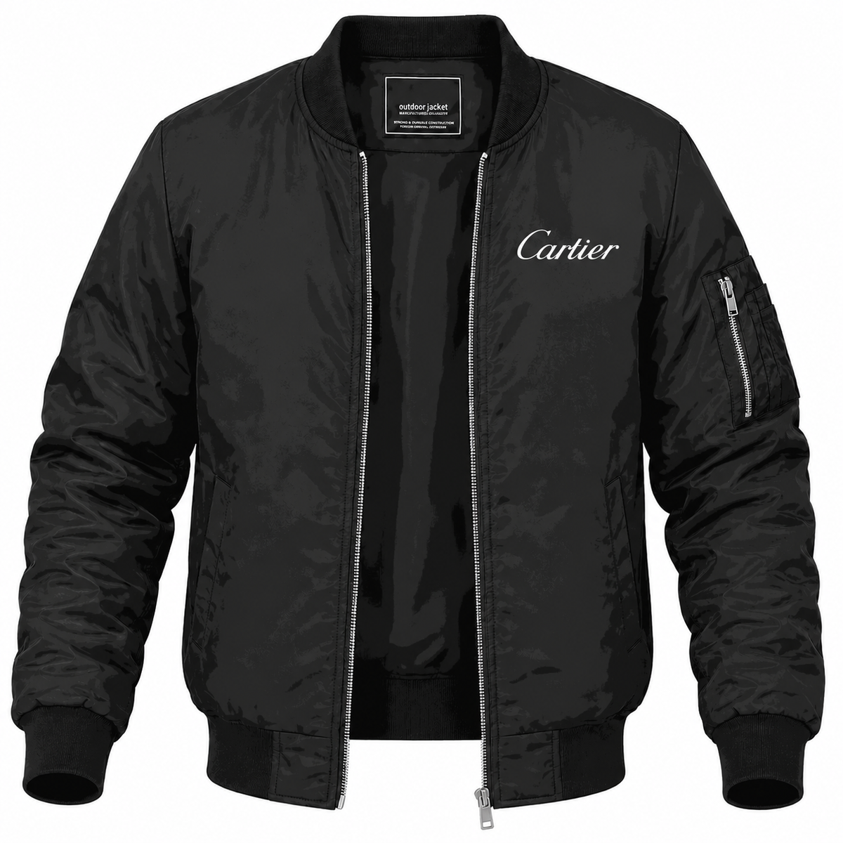 Men's Cartier Lightweight Bomber Jacket - Black
