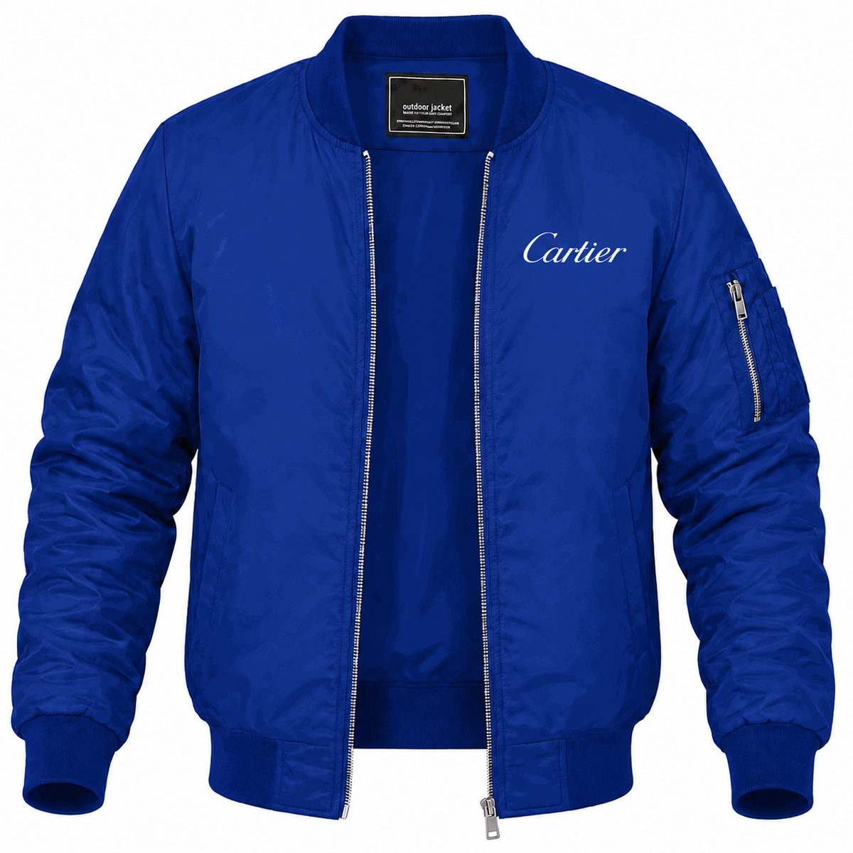Men's Cartier Lightweight Bomber Jacket - Blue