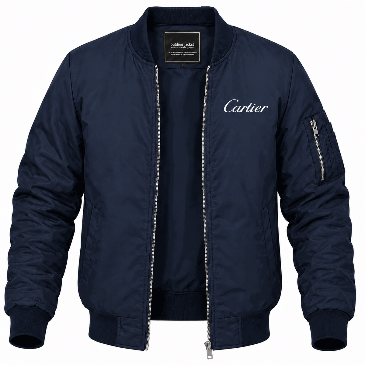 Men's Cartier Lightweight Bomber Jacket - Navy