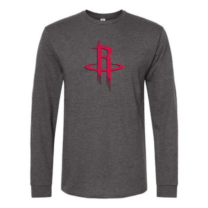 Men's Houston Rockets Long sleeves T-Shirt