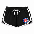Chicago Cubs women's booty shorts in black