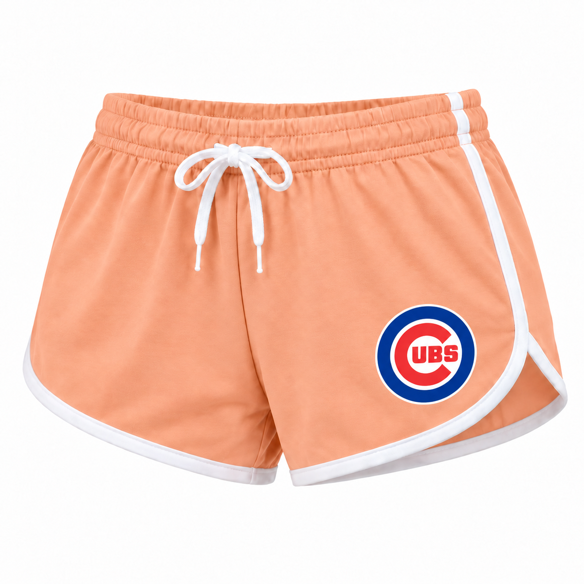 Chicago Cubs women's booty shorts in peach