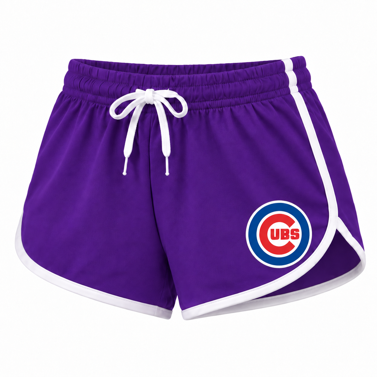 Chicago Cubs women's booty shorts in purple