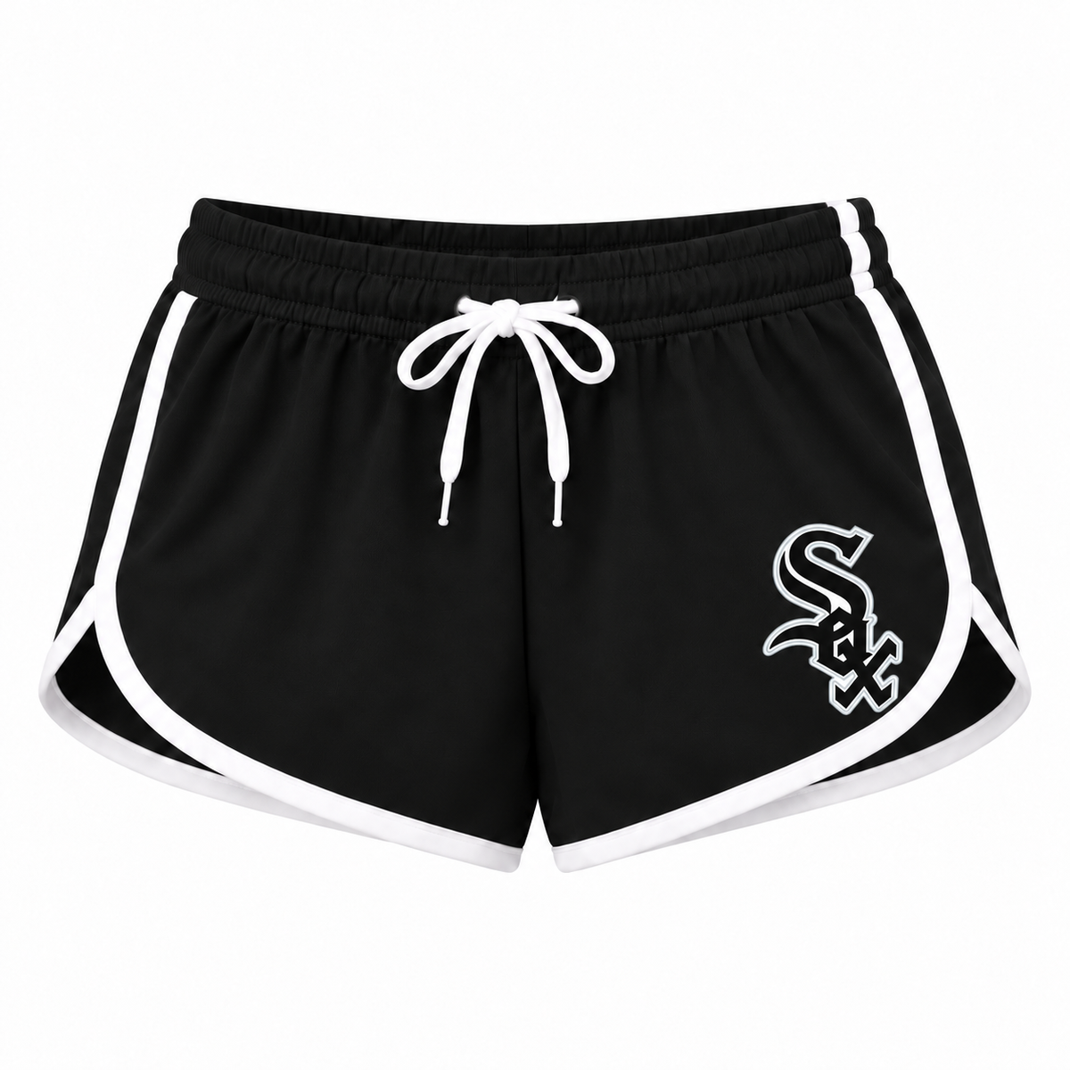 Chicago White Sox women's booty shorts in black