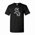 Chicago White Sox men's cotton V-neck T-shirt in black