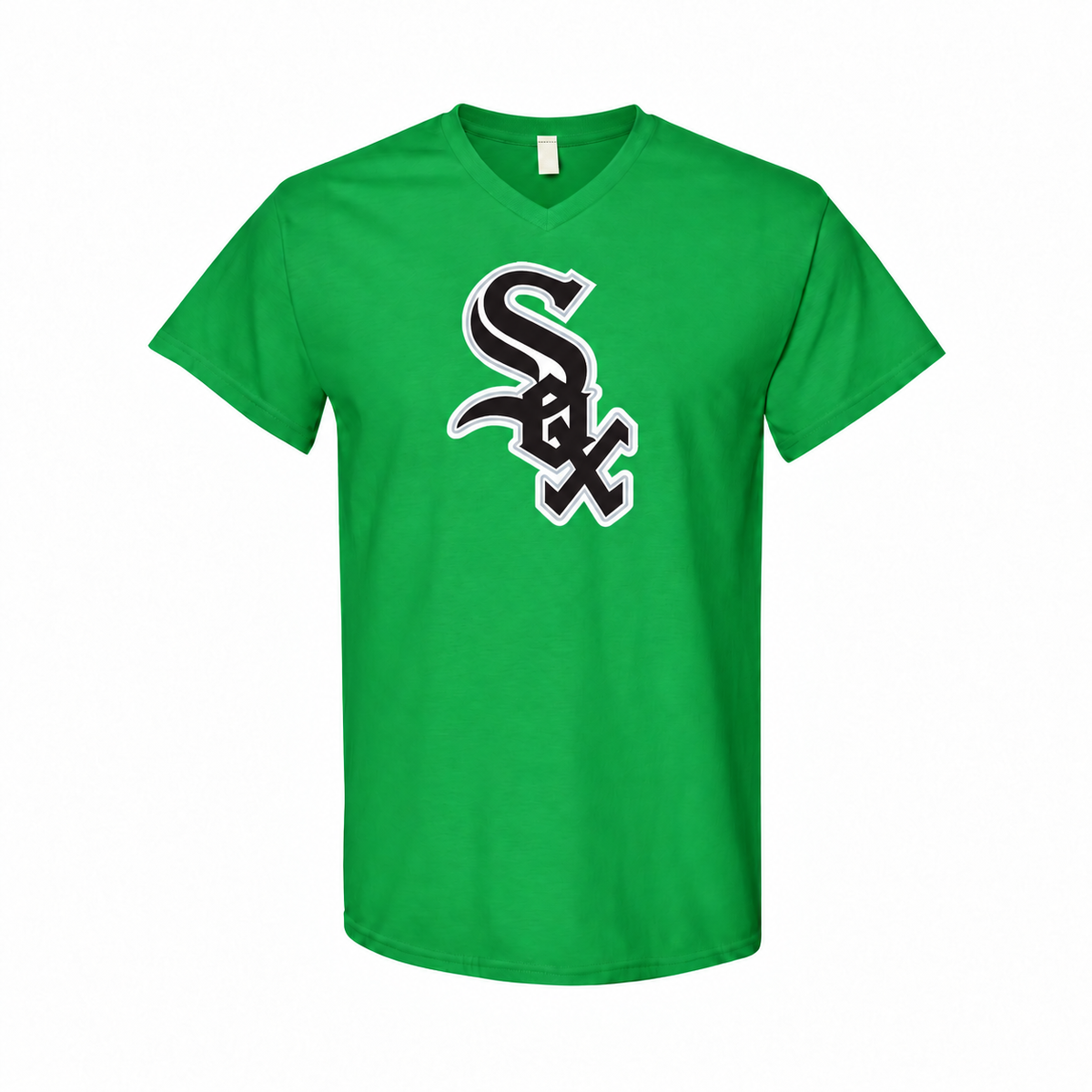 Chicago White Sox men's cotton V-neck T-shirt in green