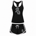 Women's Chicago White Sox Tank Top and Shorts Set - Black
