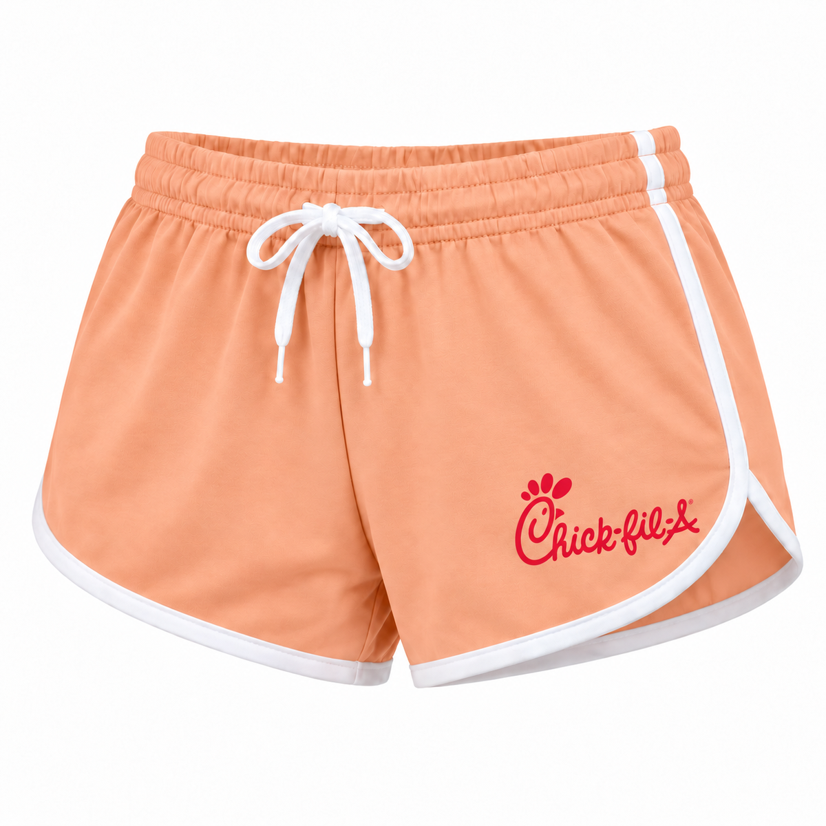 Chick-fil-A women's booty shorts in peach