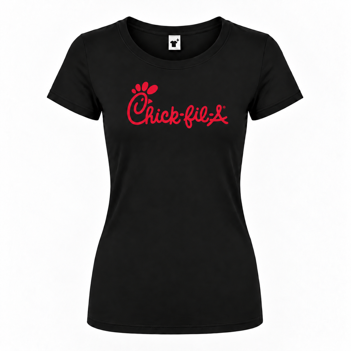 Chick-fil-A women's round neck T-shirt in Black