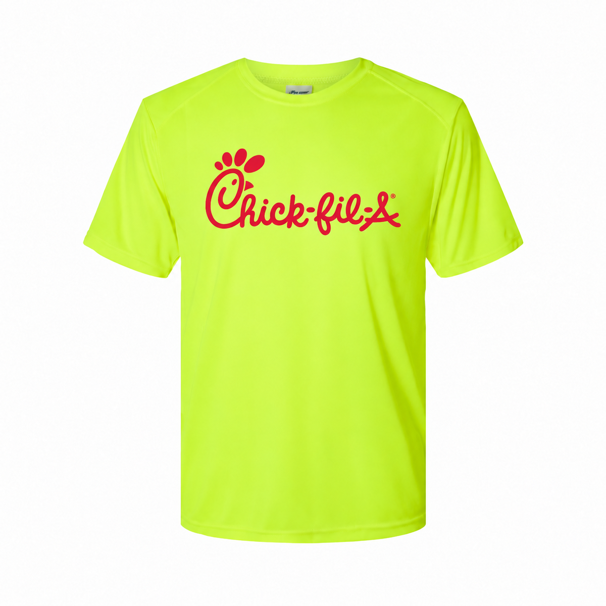 Chick-fil-A youth polyester tee - Safety Green