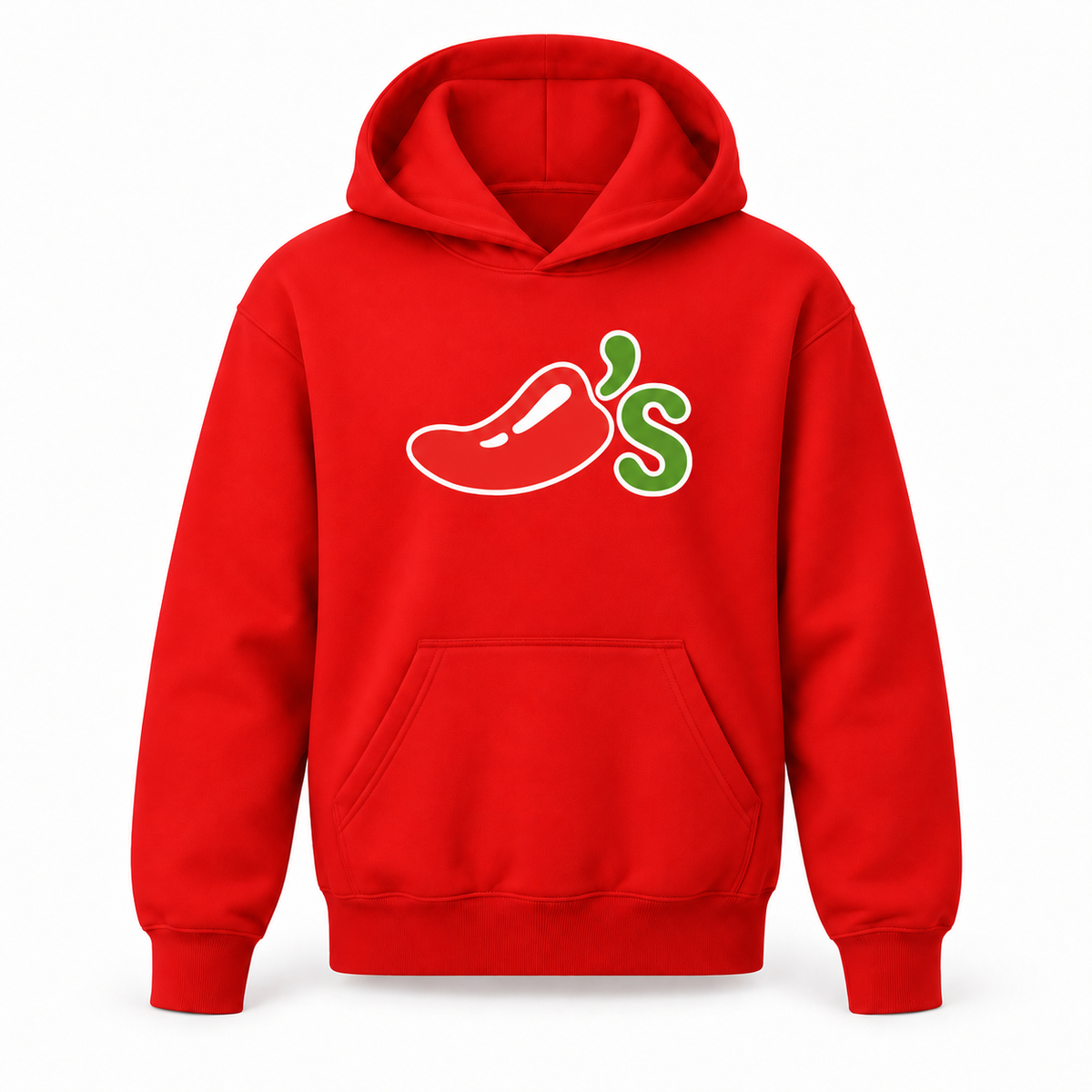 Chili's youth pullover hoodie in Red