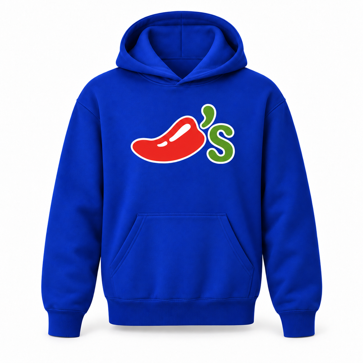 Chili's youth pullover hoodie in Royal Blue