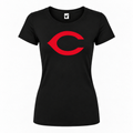 Women's cincinnati reds roundneck black