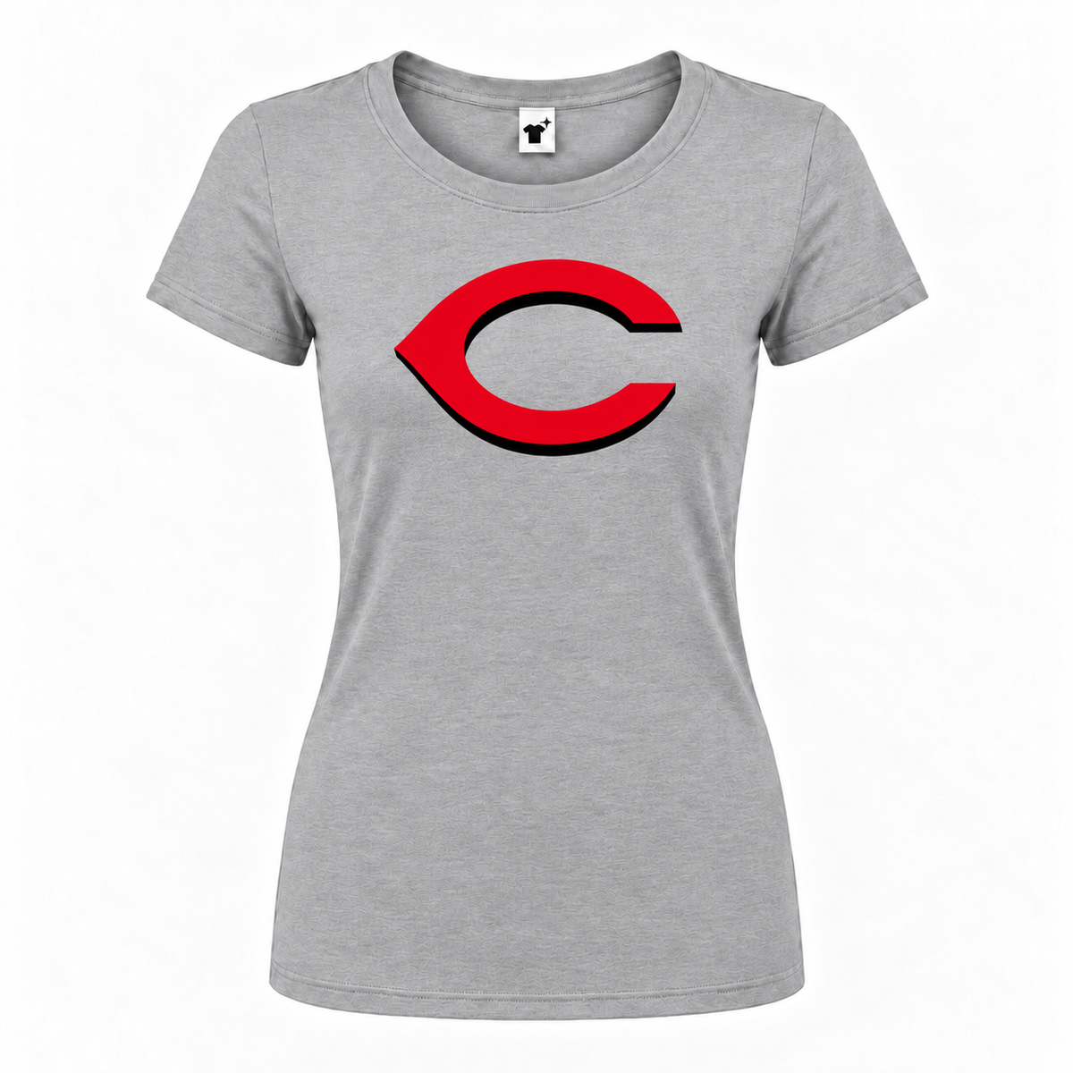 Women's cincinnati reds roundneck gray v2