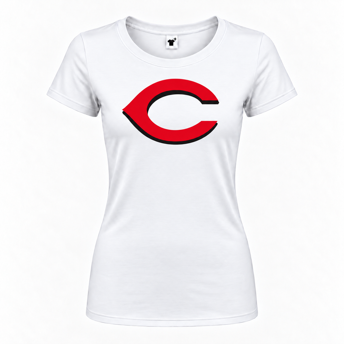 Women's cincinnati reds roundneck white v2