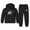 Dallas Stars youth hoodie and jogger set in Black