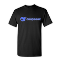 Youth DeepSeek Cotton T-Shirt — Black