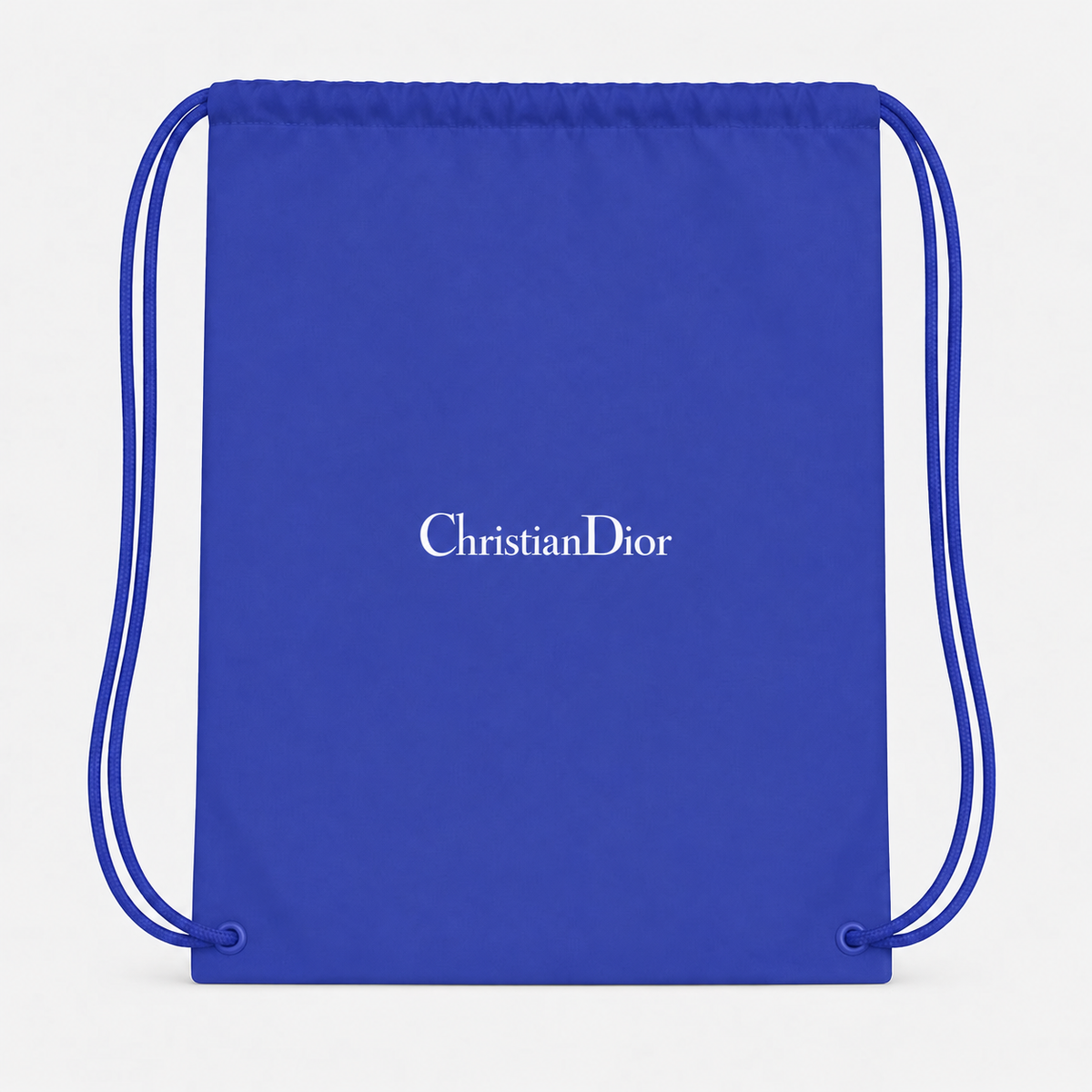Dior drawstring bag in Blue with white ChristianDior lettering