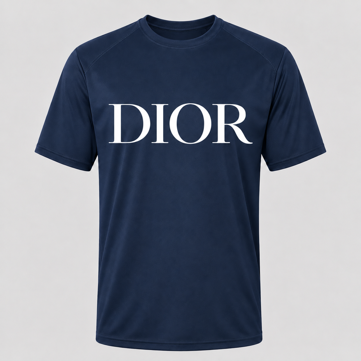 Men's Dior Performance T-Shirt in Navy with white DIOR lettering