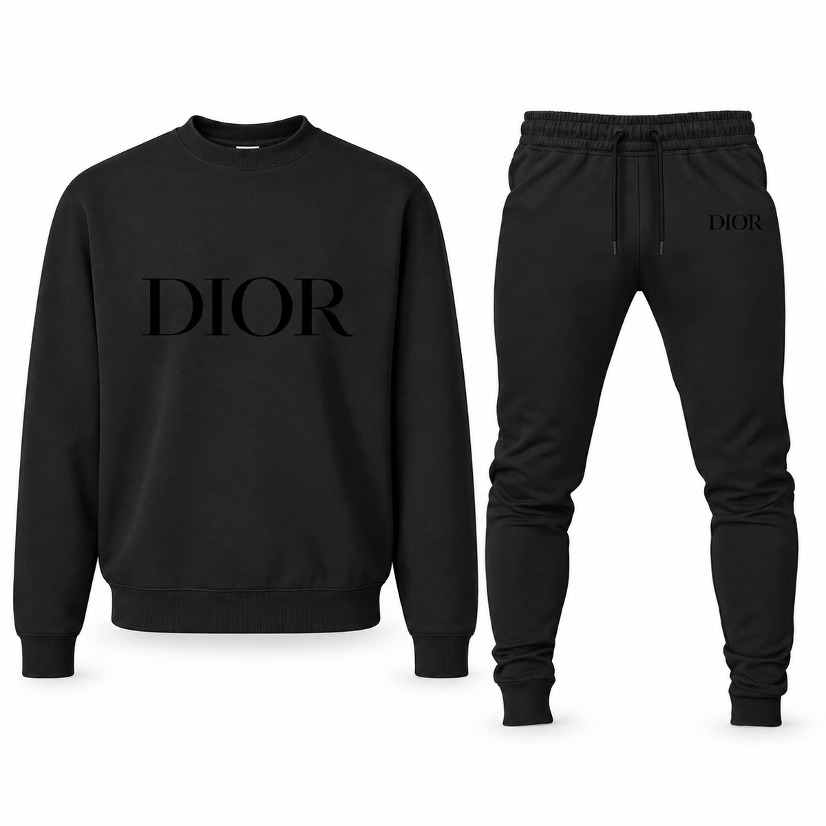 Men's Dior sweatshirt and joggers set, Black