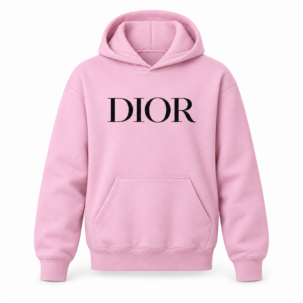 Youth black DIOR design pullover hoodie, Light Pink